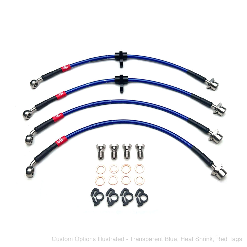 HEL Performance Braided Brake Line Kit - Toyota Chaser JZX90/JZX100 - HEL Auto