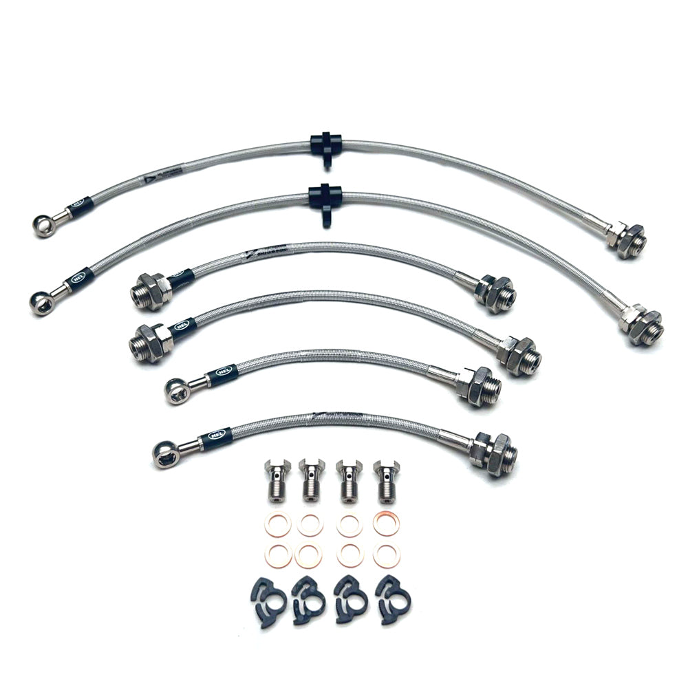 HEL Performance Braided Brake Line Kit - Toyota Starlet EP82 89-95 - HEL Auto