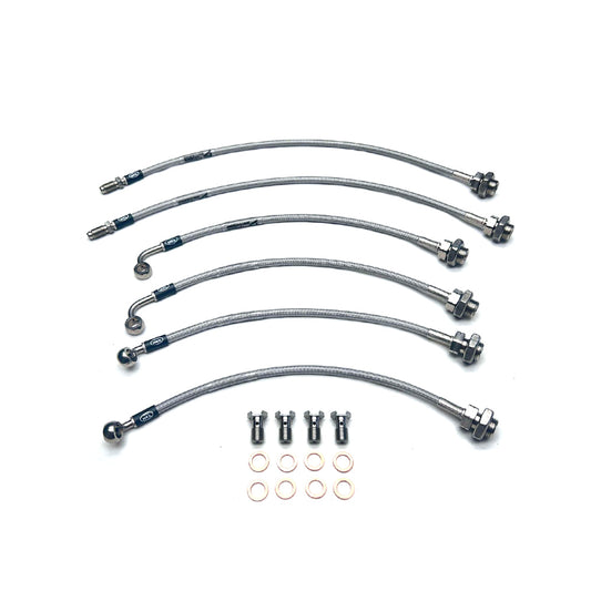 HEL Braided Brake Line Kit - Toyota Landcruiser 80 Series 92-98 (Non-ABS, 2" Lift) (311mm Front Brakes) - HEL Auto