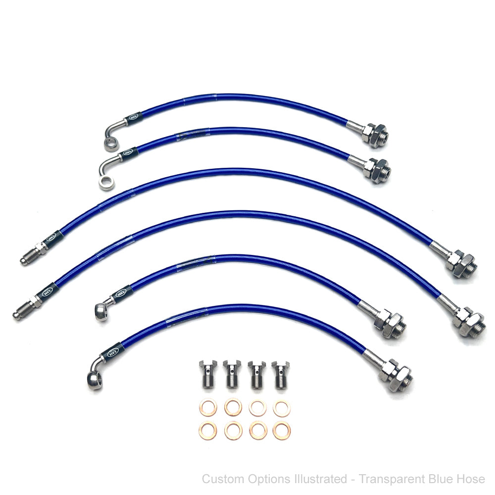 HEL Braided Brake Line Kit - Toyota Landcruiser 80 Series 92-98 (Non-ABS, 4" Lift) (311mm Front Brakes) - HEL Auto