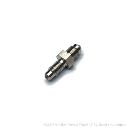 HEL AUTO Stainless steel adaptor fitting HOLDEN / HSV TREMEC TR6060 Bleed Line