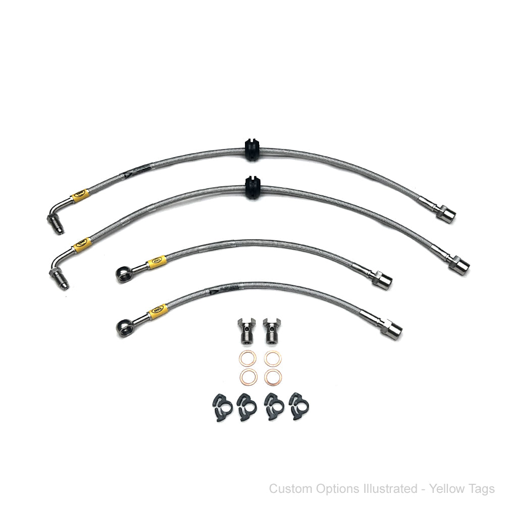 HEL Performance Braided Brake Lines - Audi RS4 B7 4.2 FSi 06-08