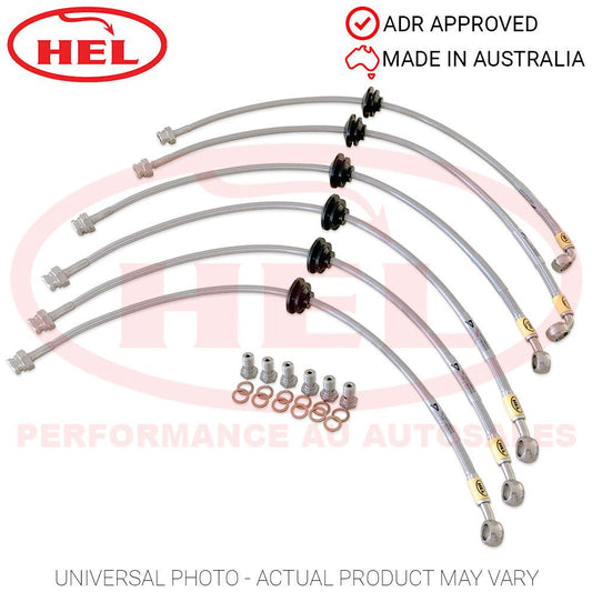 HEL Braided Brake Line Kit - Mitsubishi Challenger PB PC 2.5 08-16 (3" Lift)