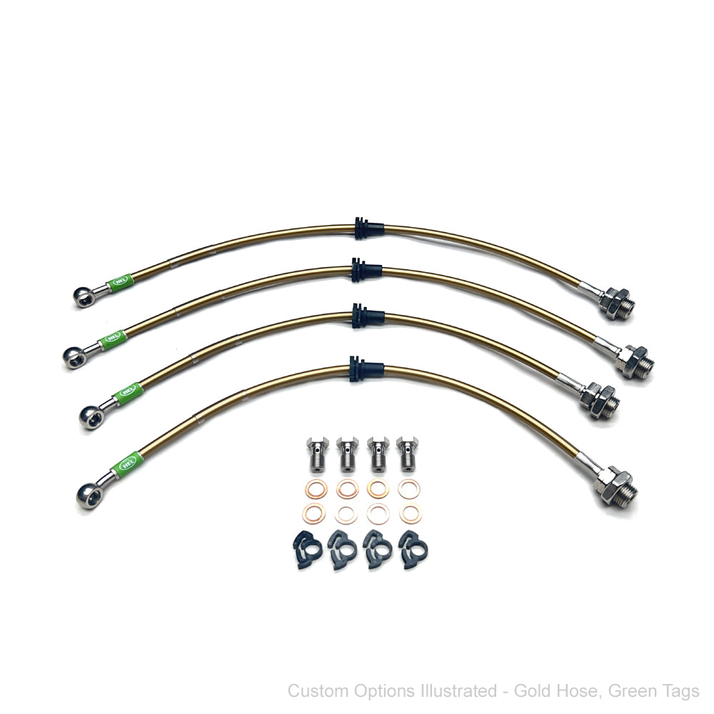 HEL Performance Braided Brake Line Kit - Toyota MR2 AW11 84-89 - HEL Auto