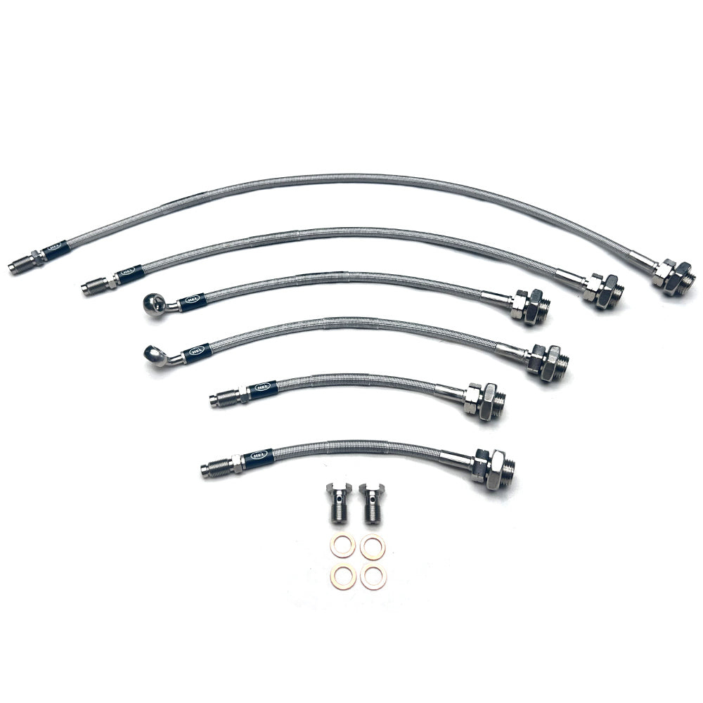 HEL Performance Braided Brake Line Kit - Toyota Landcruiser 75 Series BJ75/FJ75/HJ75 84-99 (Disc Rear, 2" Lift) - HEL Auto