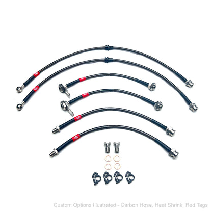 HEL Braided Brake Line Kit - Mitsubishi CJ Turbo Lancer & Ralliart Lancer 07-17 - HEL Auto