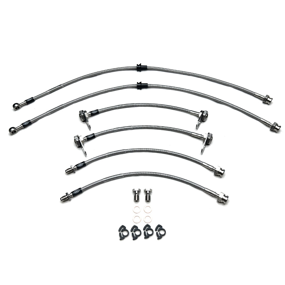 HEL Braided Brake Line Kit - Mitsubishi CJ Turbo Lancer & Ralliart Lancer 07-17 - HEL Auto