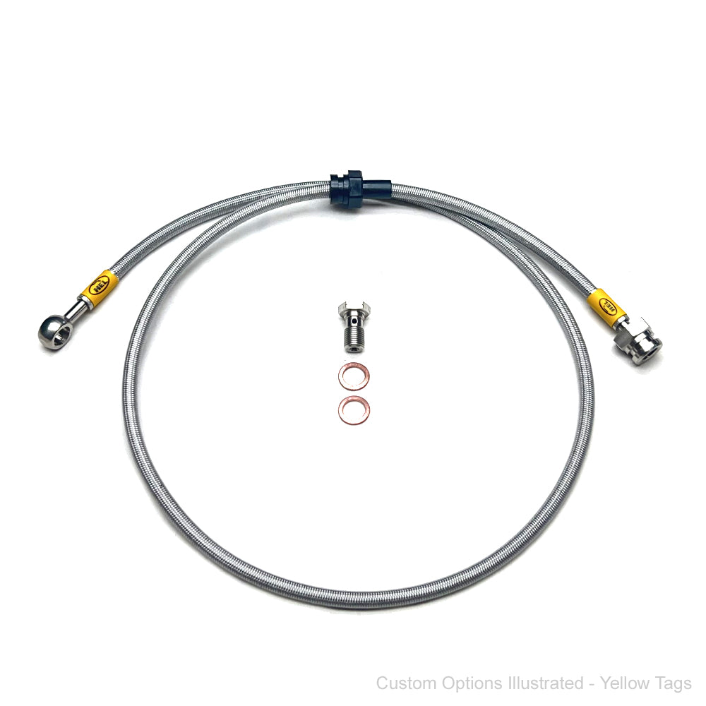 HEL Performance Braided Clutch Line Kit - Mitsubishi Evo 7 8 9 (1/2 Length Spec) - HEL Auto