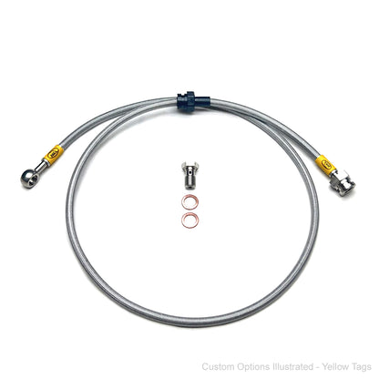 HEL Performance Braided Clutch Line Kit - Mitsubishi Evo 7 8 9 (1/2 Length Spec) - HEL Auto