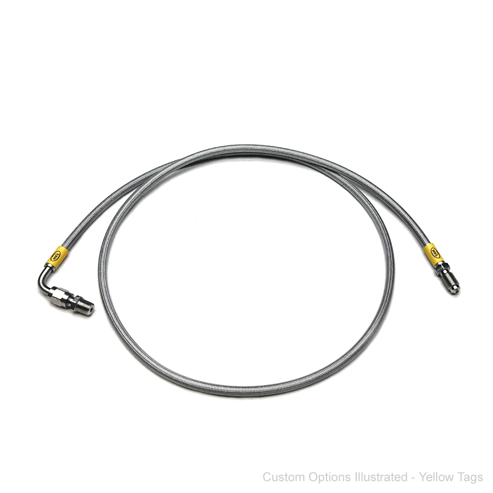 HEL Braided Clutch Line Tremec T56 w'Wilwood 1/8" NPT Master cyl (Full Length) - HEL Auto