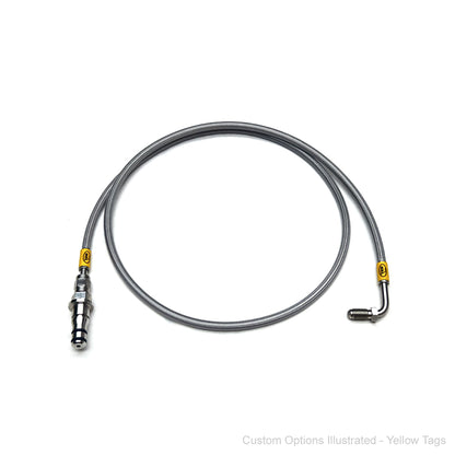 HEL Braided Clutch Line Tremec TR6060 w'Wilwood 3/8x24 tpi Master cyl (Full Length)