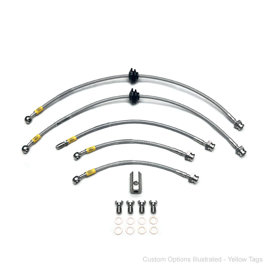 HEL Braided Brake Line Kit - Holden Commodore VK/VL (Non-IRS, Rear Disc, VT Fr Caliper)