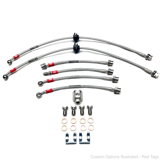 HEL Braided Brake Line Kit - Holden Commodore VT/VU/VX/VY/VZ (IRS, NON Traction Control)