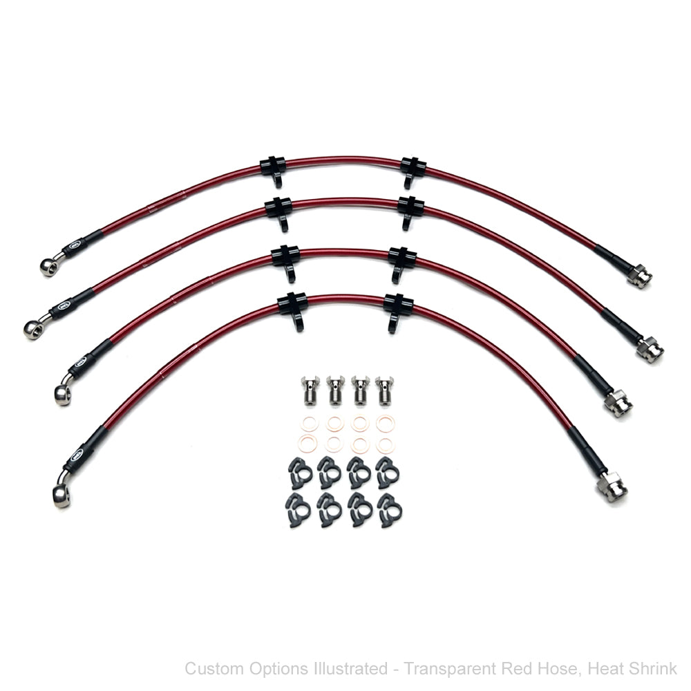 HEL Performance Braided Brake Lines - Honda Civic ED7 1.6 90-91 (Rear Discs)