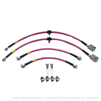 HEL Braided Brake Lines - Honda Jazz Mk1 VTi 1.5 01-08 (Rear Drum)