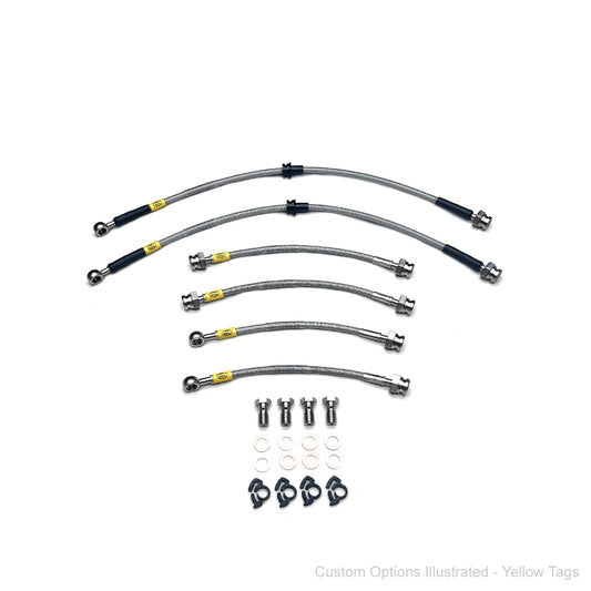 HEL Performance Braided Brake Lines - Lotus Elan M100 89-95 (6-Line Kit)