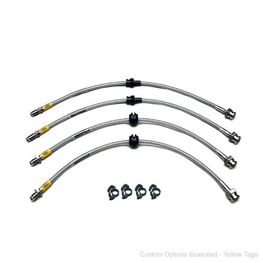 HEL Performance Braided Brake Lines - Mazda 3 2.0 BK 03-09