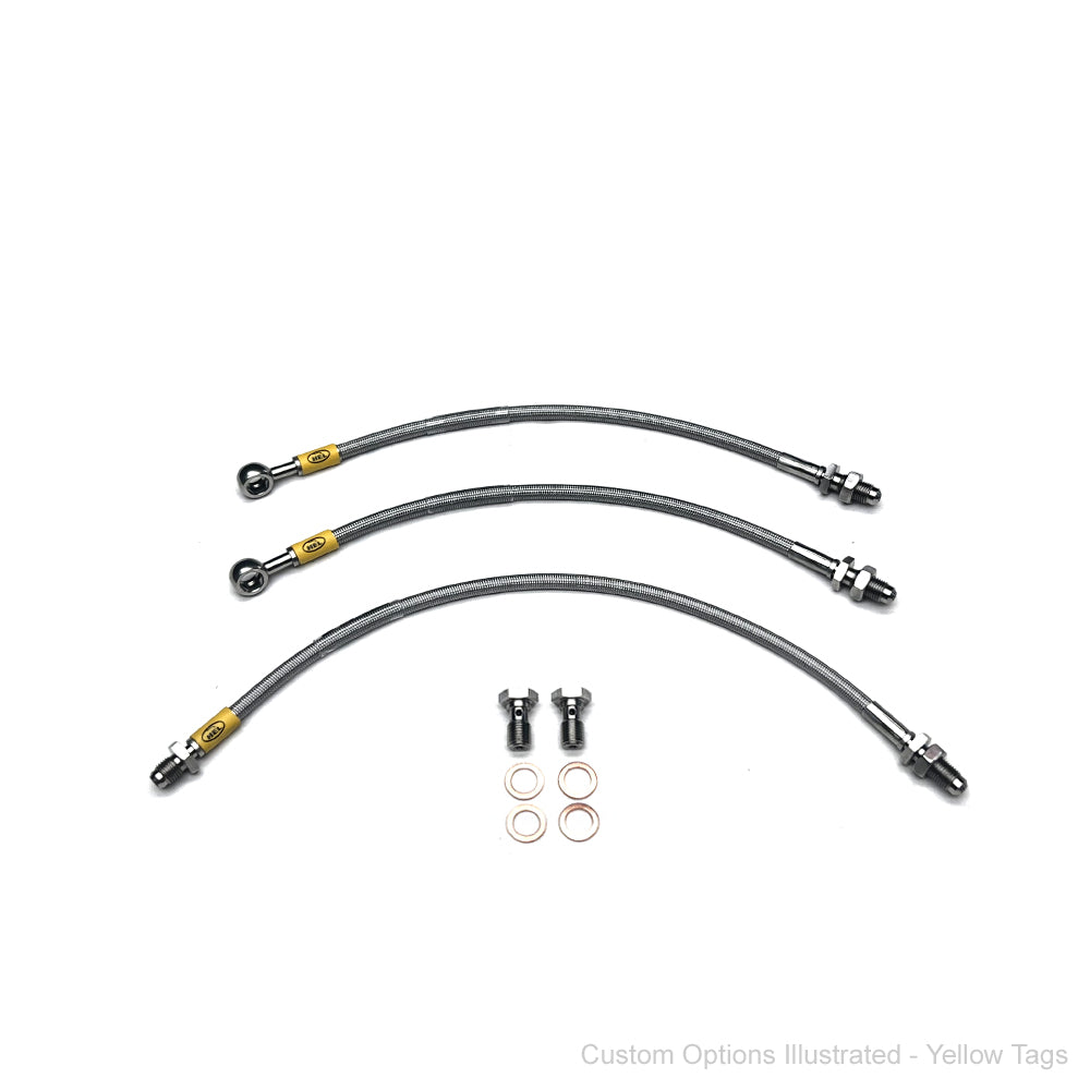 HEL Performance Braided Brake Lines - MG Midget 1.5 74-79