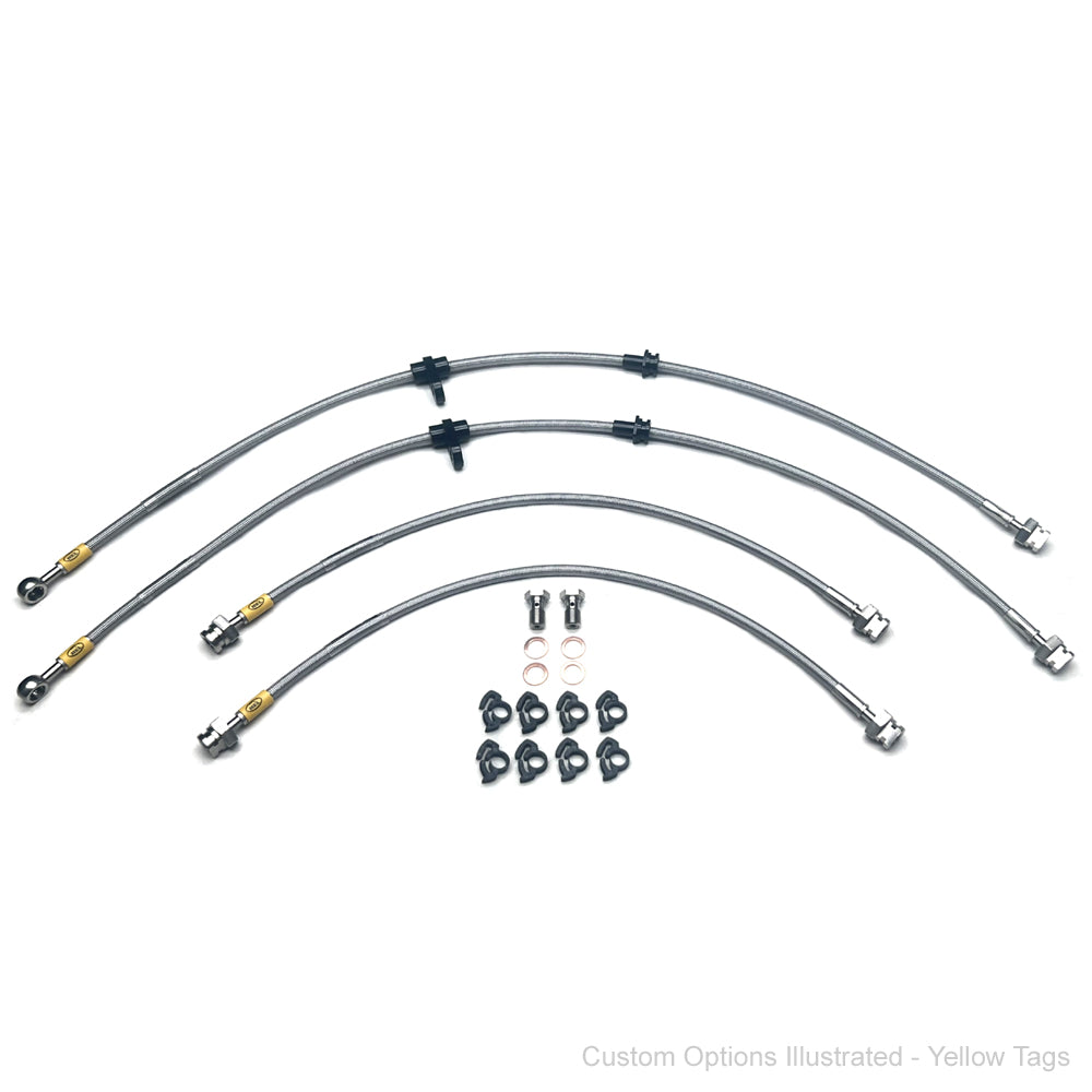 HEL Performance Braided Brake Line Kit - Mitsubishi Triton 4x4 MN/ML (4" Lift) - HEL Auto