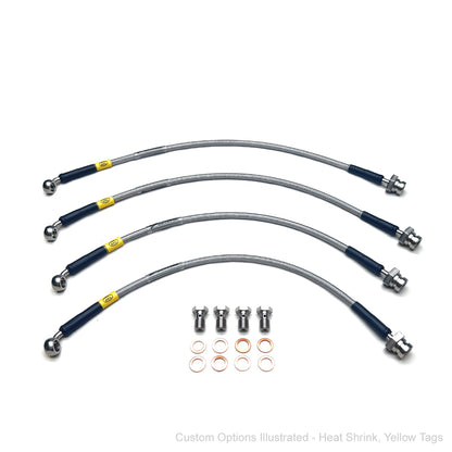 HEL Performance Braided Brake Lines - Nissan Pathfinder R51 2.5 dCi 2007- (+4" Lift)