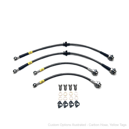 HEL Performance Braided Brake Lines - Toyota Corolla AE92 1.6 87-92 (Rear Disks)