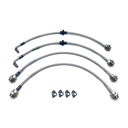 HEL Performance Braided Brake Line Kit - Toyota Hilux KUN26 4x4 (TRC, 2" Lift) - HEL Auto