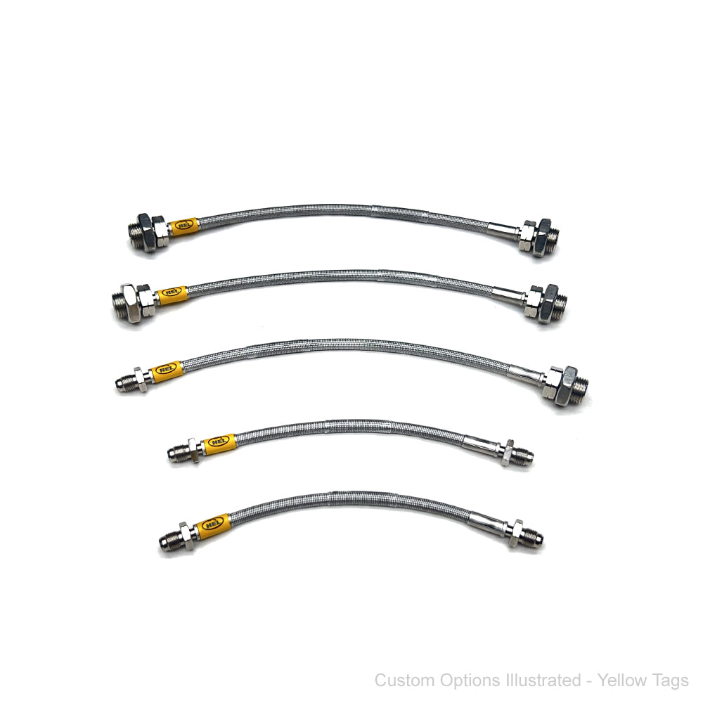 HEL Performance Braided Brake Line Kit - Toyota Celica RA40 78-82 2.0 ST/XT - HEL Auto