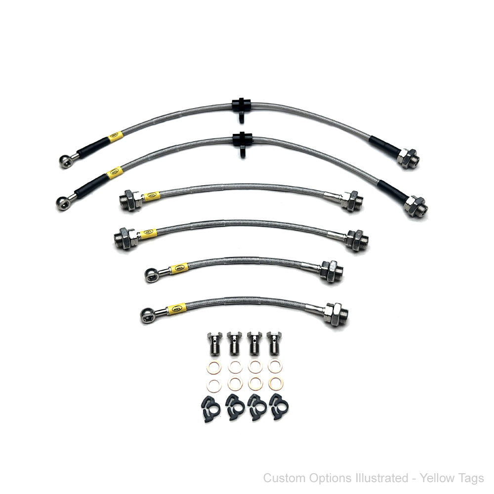 HEL Performance Braided Brake Line Kit - Toyota Starlet EP91 95-99 - HEL Auto