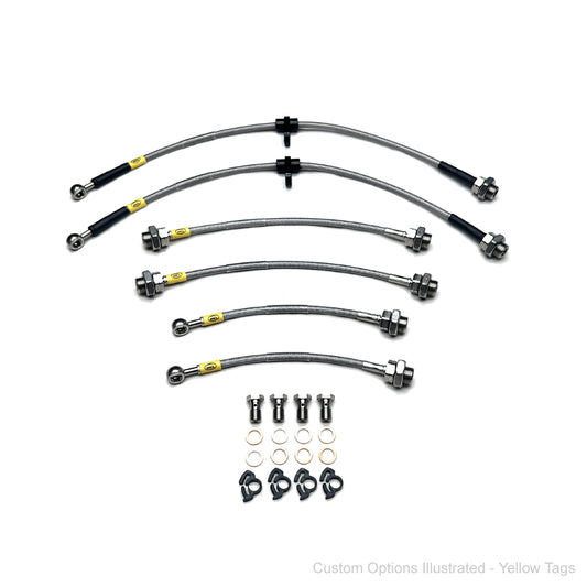 HEL Performance Braided Brake Line Kit - Toyota Starlet EP91 95-99 - HEL Auto