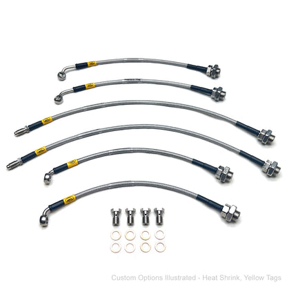HEL Braided Brake Line Kit - Toyota Landcruiser 80 Series 90-92 (Non-ABS, 3" Lift) (286mm Front Brakes)