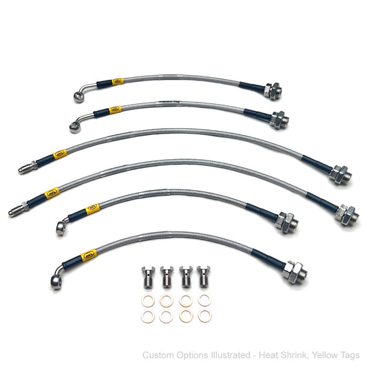 HEL Braided Brake Line Kit - Toyota Landcruiser 80 Series 90-92 (Non-ABS, 3" Lift) (286mm Front Brakes)