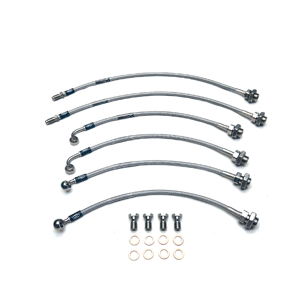 HEL Braided Brake Line Kit - Toyota Landcruiser 80 Series 92-98 (Non-ABS, 2" Lift) (311mm Front Brakes) - HEL Auto