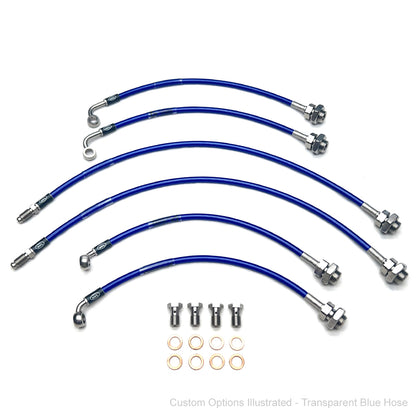 HEL Braided Brake Line Kit - Toyota Landcruiser 80 Series 92-98 (Non-ABS, 4" Lift) (311mm Front Brakes) - HEL Auto