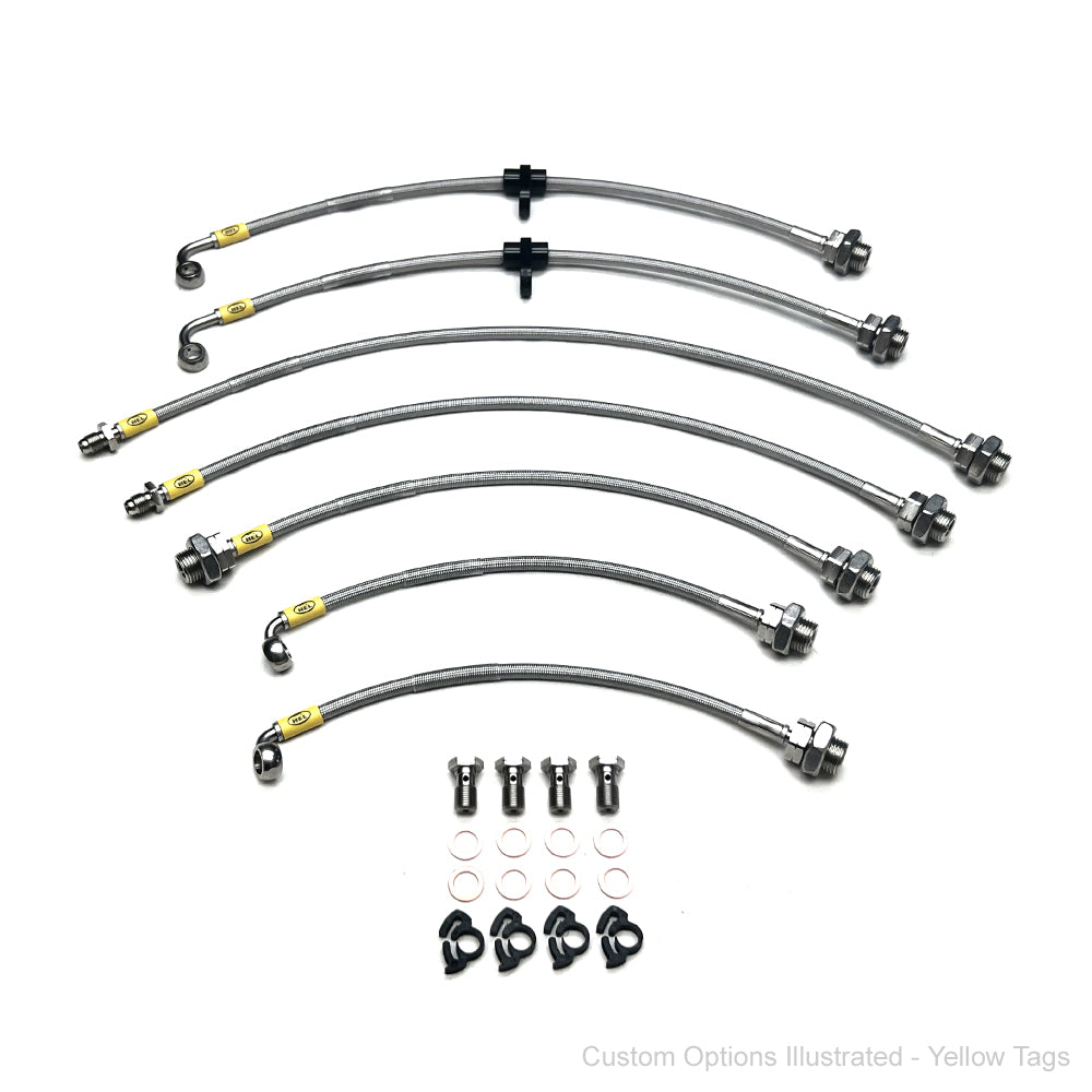 HEL Braided Brake Lines Toyota Landcruiser 105 Series FZJ105 4.5l (w'ABS, +4")