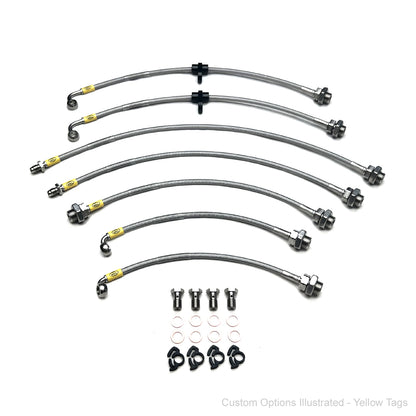 HEL Braided Brake Lines Toyota Landcruiser 105 Series FZJ105 4.5l (w'ABS, +4")