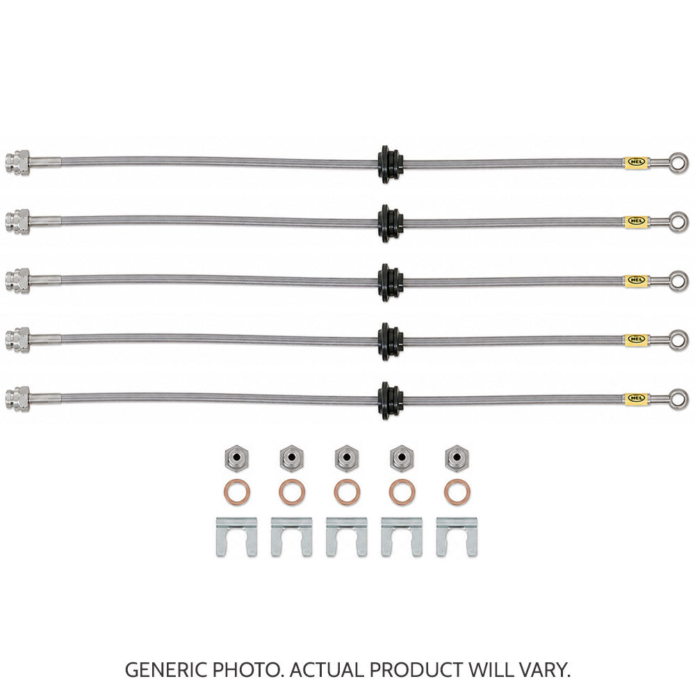 HEL Braided Brake Lines - Range Rover Classic NON-ABS Models 94-96 (No Lift) - HEL Auto