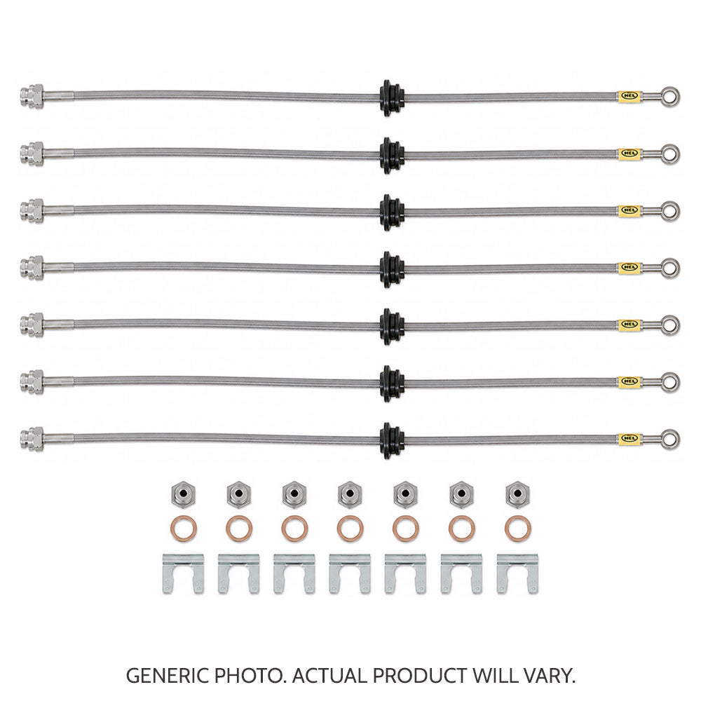 HEL Performance Braided Brake Line Kit - Nissan GU Patrol (ABS, 4" Lift) - HEL Auto