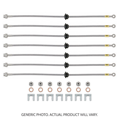 HEL Performance Braided Brake Line Kit - Nissan GU Patrol (ABS, 4" Lift) - HEL Auto