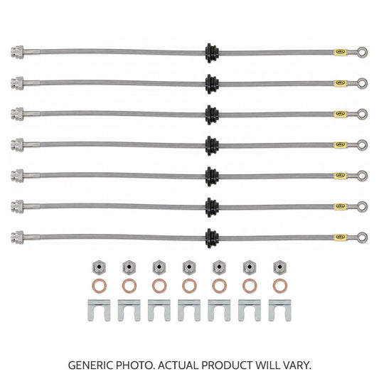 HEL Performance Braided Brake Line Kit - Nissan GU Patrol (ABS, 4" Lift) - HEL Auto