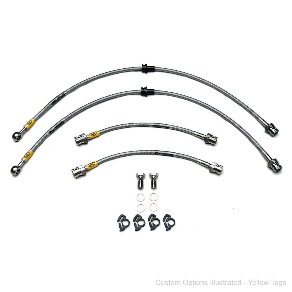 HEL Braided Brake Line Kit - VW Golf GTI Mk5 03-07 (1-piece Front line) - HEL Auto