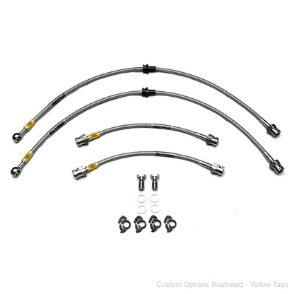 HEL Braided Brake Line Kit - VW Golf GTI Mk5 03-07 (1-piece Front line) - HEL Auto