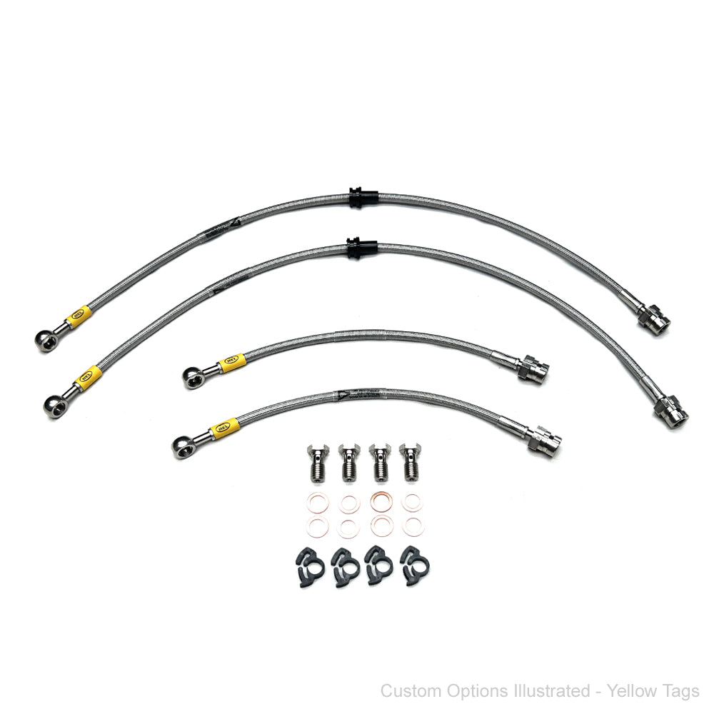 HEL Performance Braided Brake Line Kit - VW Golf R Mk6 10-13 (Bosch Caliper) - HEL Auto