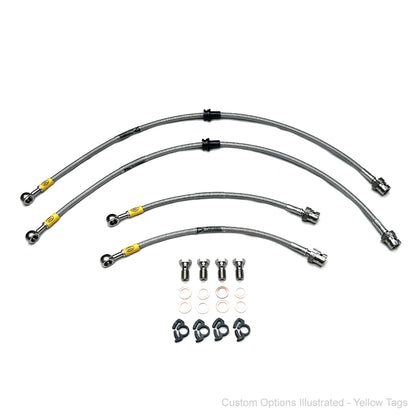 HEL Performance Braided Brake Line Kit - VW Golf R Mk6 10-13 (Bosch Caliper) - HEL Auto
